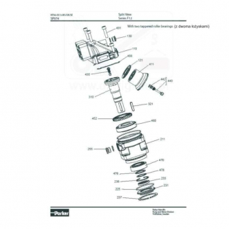 Parker F12-110 barrel cylinder